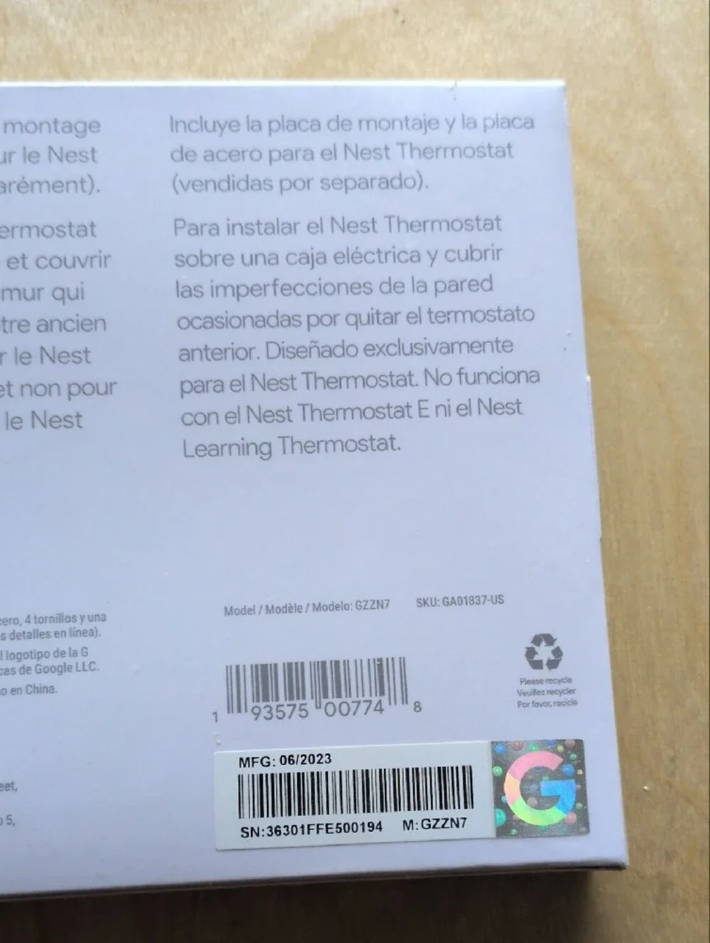 google nest thermostat